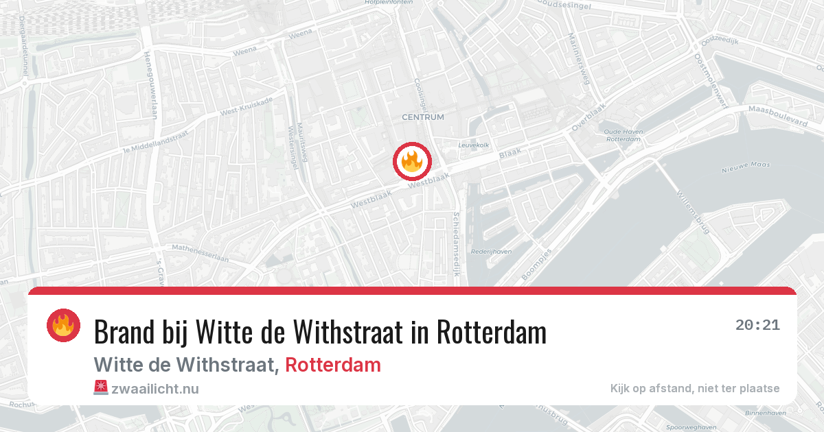 Brand bij Witte de Withstraat in Rotterdam — 3 jun 2026