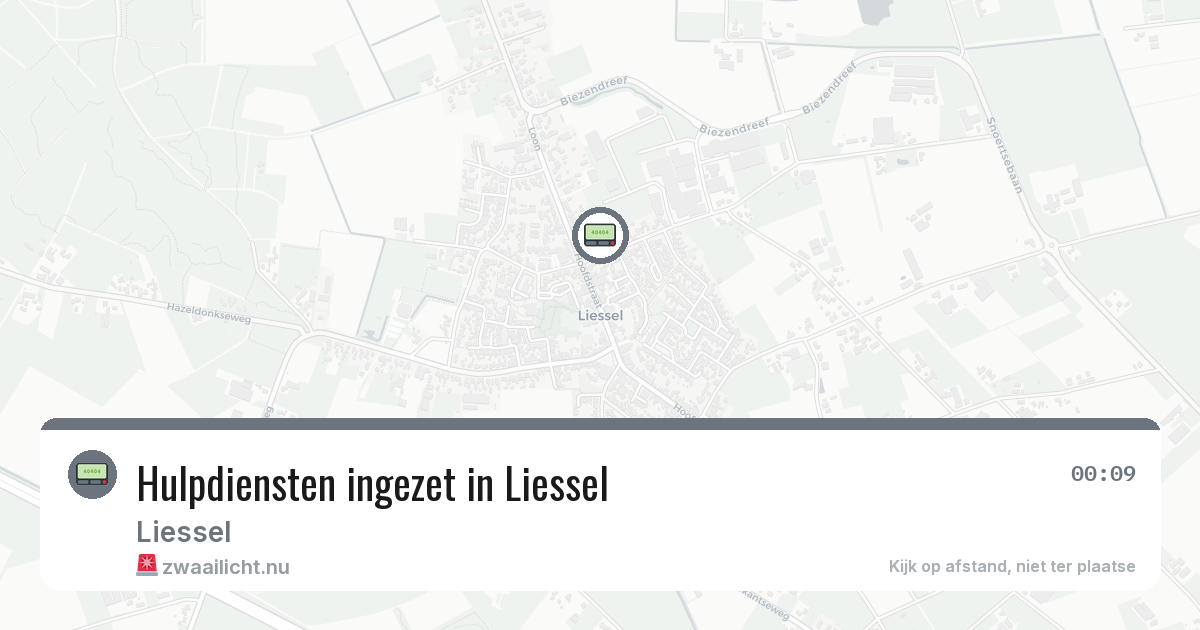 Hulpdiensten ingezet in Liessel — 1 feb 2026 | 🚨 Zwaailicht.nu