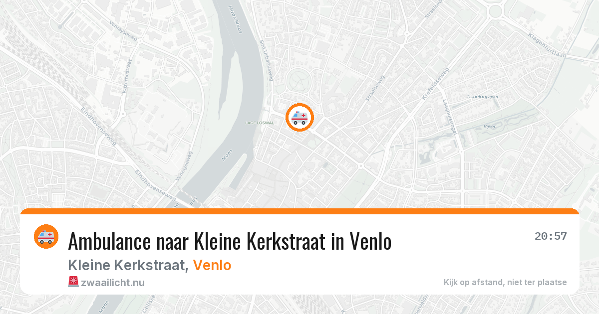 Ambulance naar Kleine Kerkstraat in Venlo — 11 jul 2026