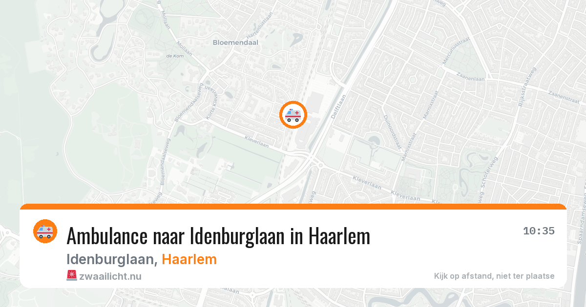Ambulance naar Idenburglaan in Haarlem — 24 jul 2026