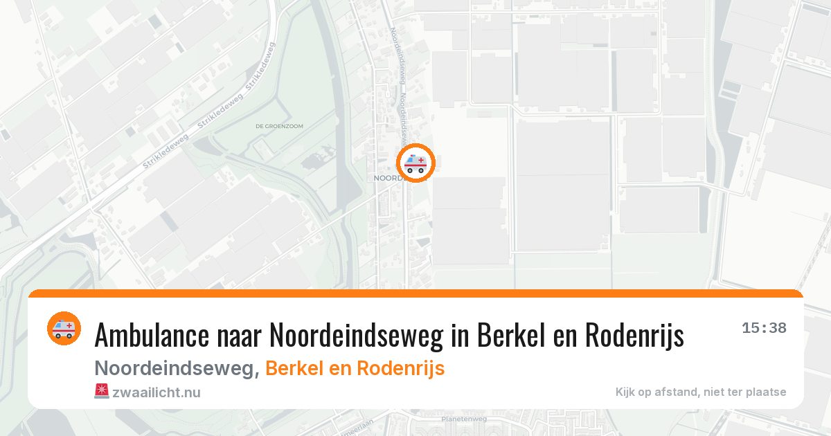 Ambulance naar Noordeindseweg in Berkel en Rodenrijs — 25 mrt 2026