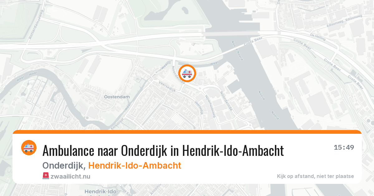 Ambulance naar Onderdijk in Hendrik-Ido-Ambacht — 17 jul 2026