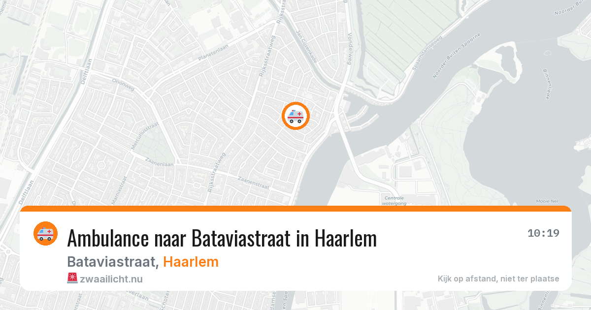 Ambulance naar Bataviastraat in Haarlem — 11 jul 2026