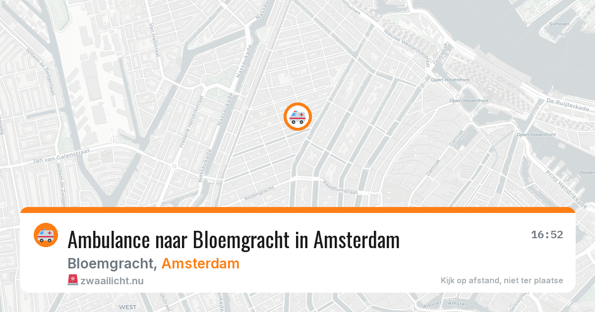 Ambulance naar Bloemgracht in Amsterdam — 17 jul 2026