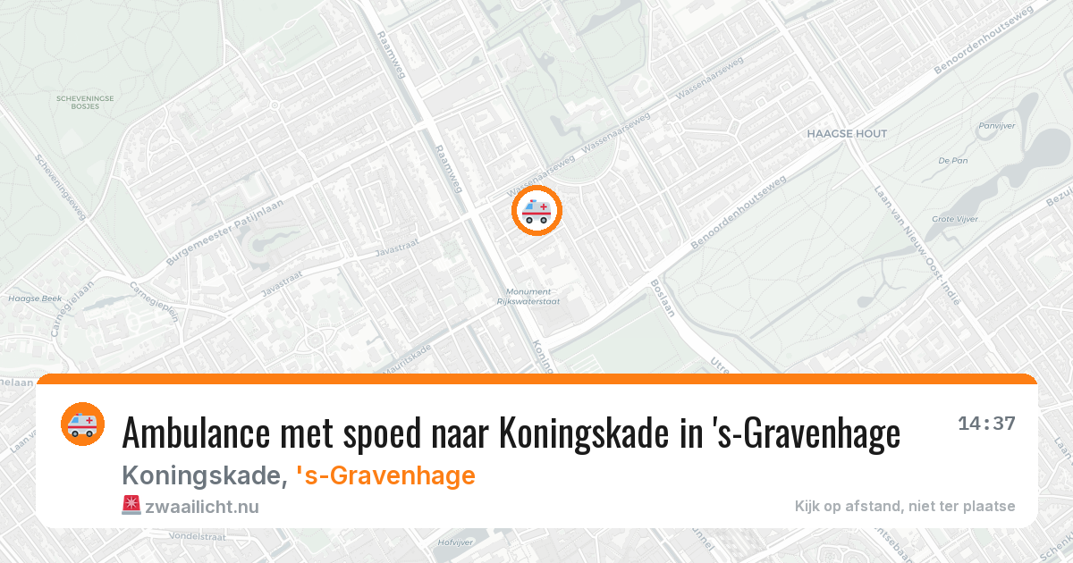 Ambulance met spoed naar Koningskade in 's-Gravenhage — 21 jan 2026
