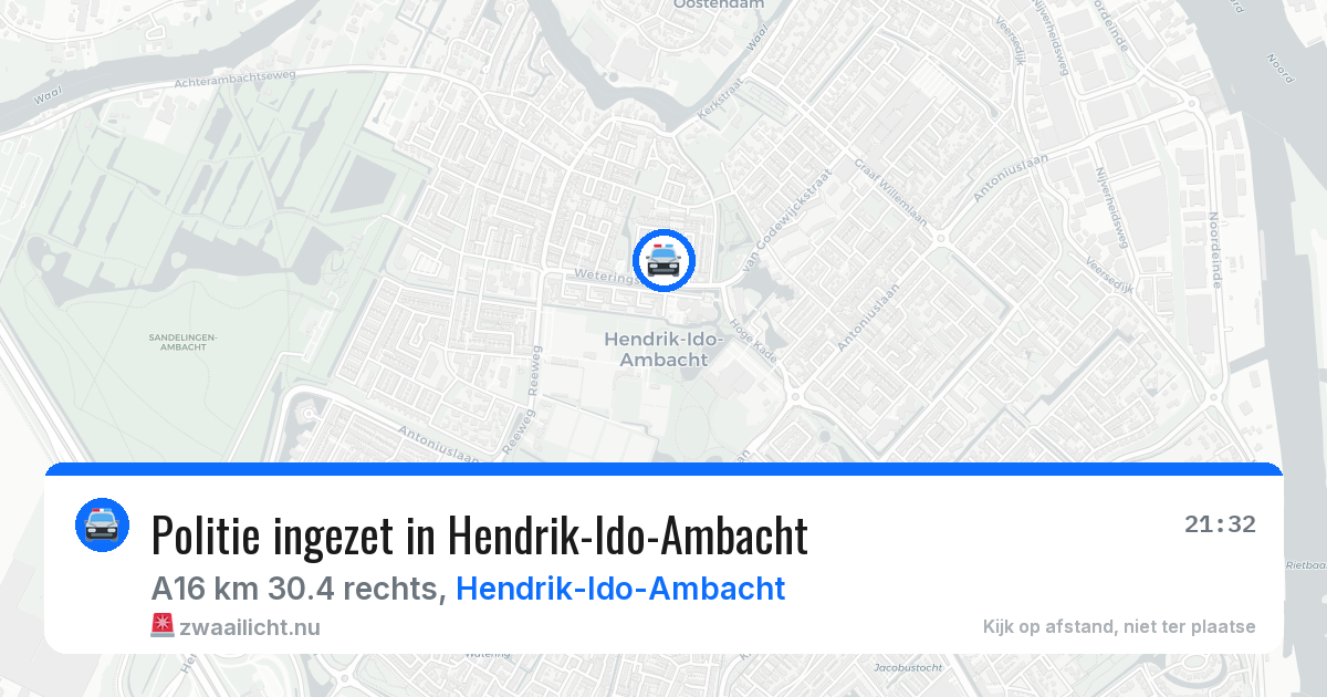 Politie ingezet in Hendrik-Ido-Ambacht — 5 mei 2026 | 🚨 Zwaailicht.nu