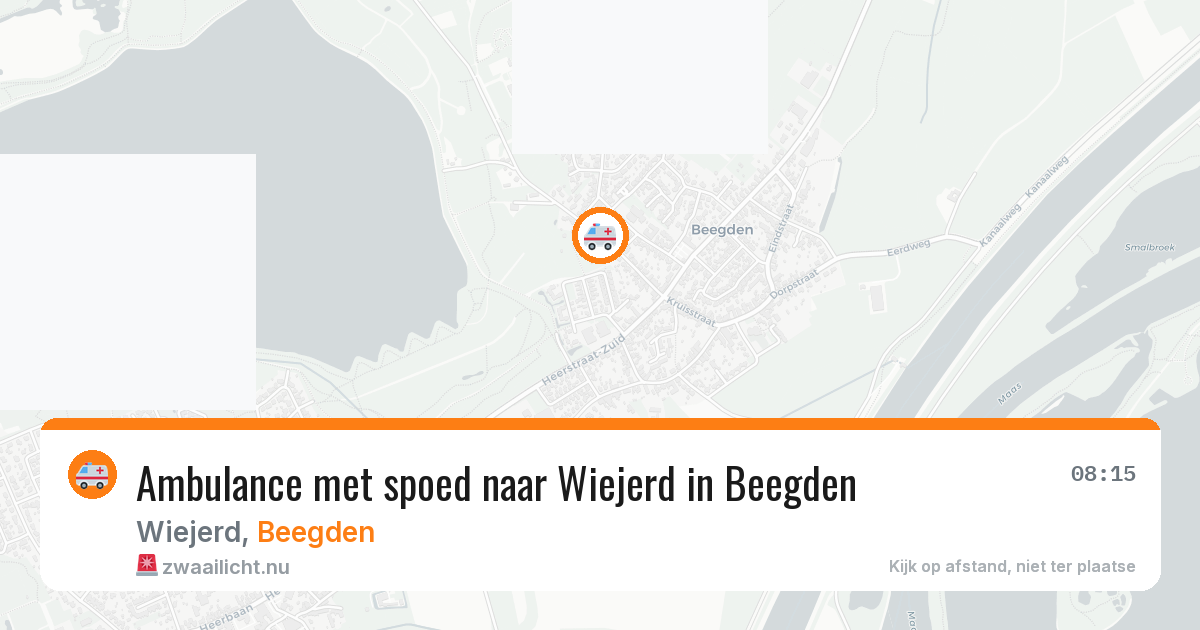 Ambulance met spoed naar Wiejerd in Beegden — 11 mei 2026