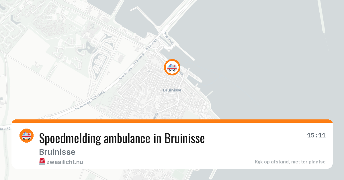Spoedmelding ambulance in Bruinisse — 2 mei 2026