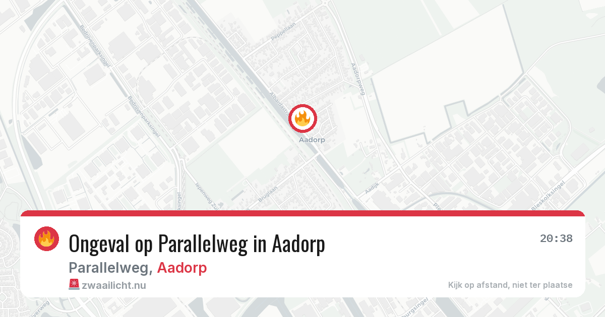 Ongeval op Parallelweg in Aadorp — 1 apr 2026