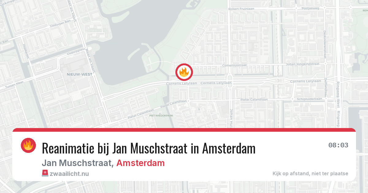 Reanimatie bij Jan Muschstraat in Amsterdam — 14 jul 2026