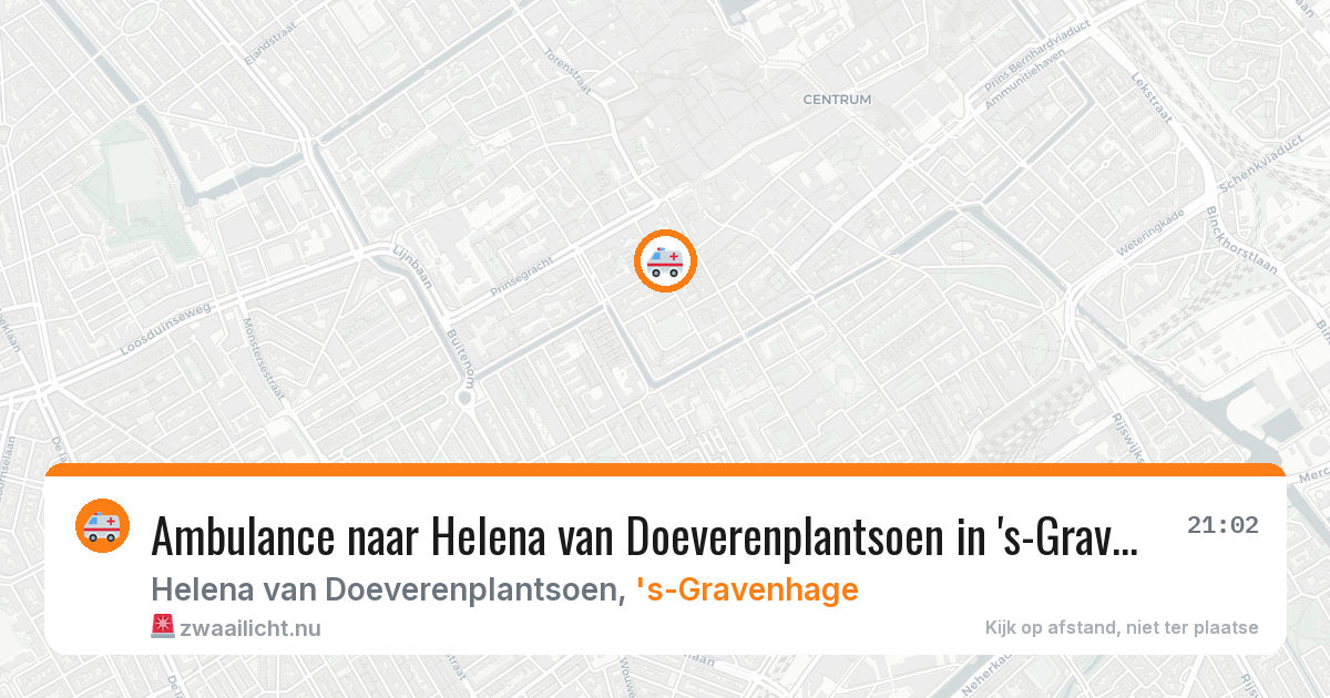 Ambulance naar Helena van Doeverenplantsoen in 's-Gravenhage — 13 jul 2026