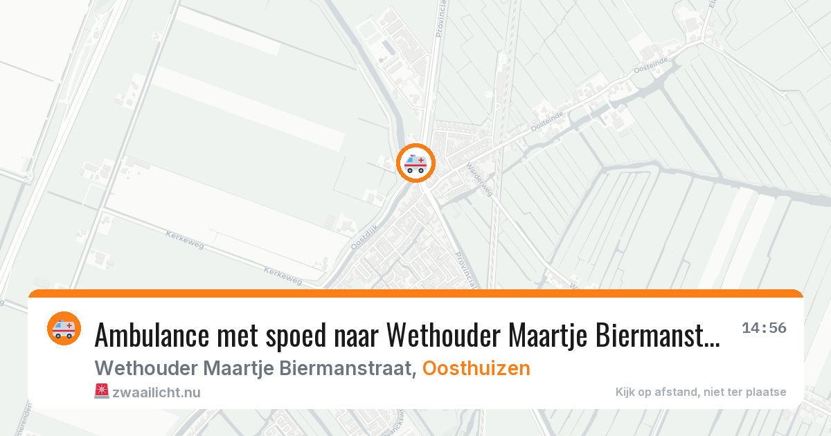 Ambulance met spoed naar Wethouder Maartje Biermanstraat in Oosthuizen — 22 jun 2026