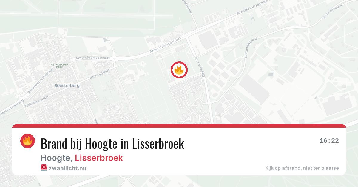Brand bij Hoogte in Lisserbroek — 6 mrt 2026