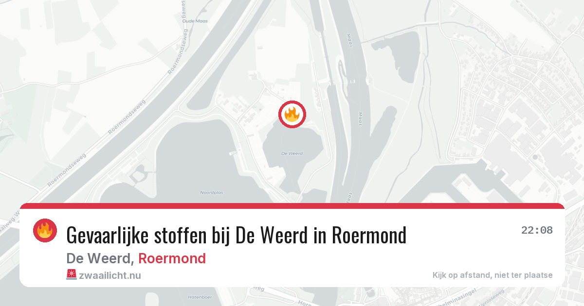 Gevaarlijke stoffen bij De Weerd in Roermond — 24 mrt 2026