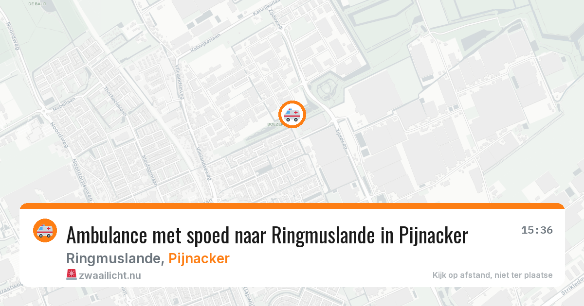 Ambulance met spoed naar Ringmuslande in Pijnacker — 17 jul 2026
