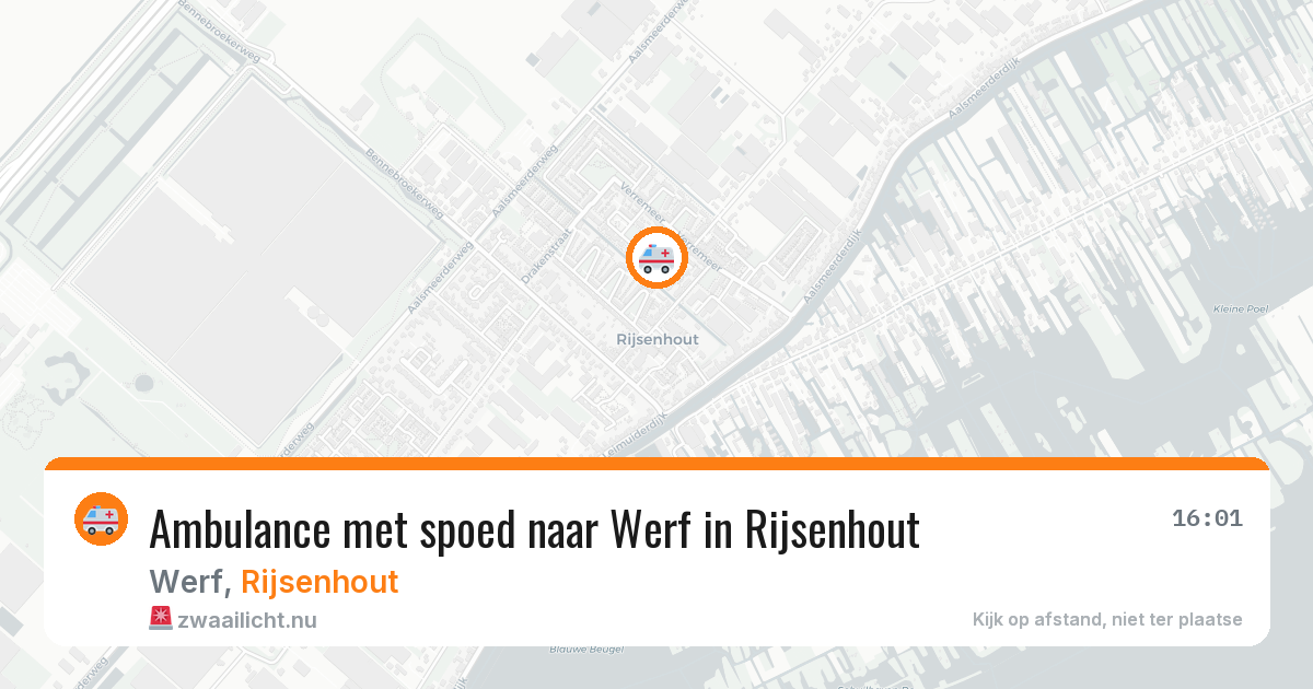 Ambulance met spoed naar Werf in Rijsenhout — 3 feb 2026