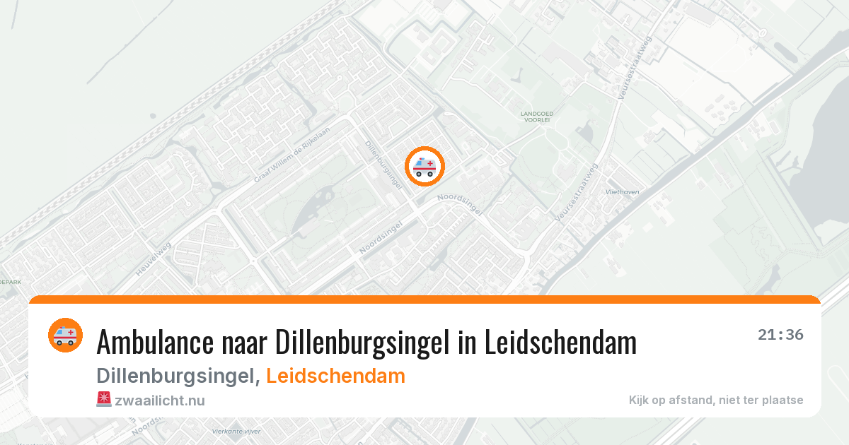 Ambulance naar Dillenburgsingel in Leidschendam — 18 jul 2026