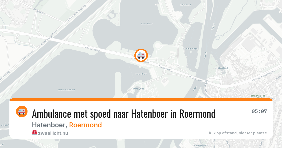 Ambulance met spoed naar Hatenboer in Roermond — 24 mei 2026