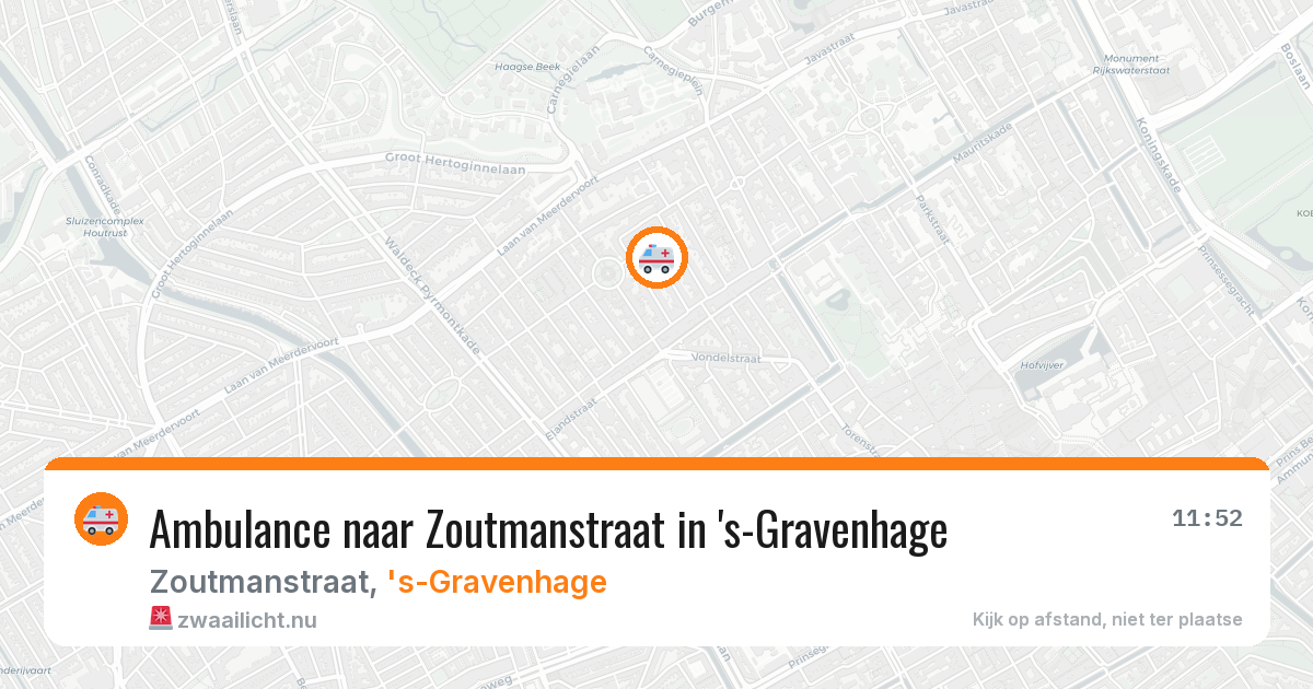 Ambulance naar Zoutmanstraat in 's-Gravenhage — 15 jul 2026