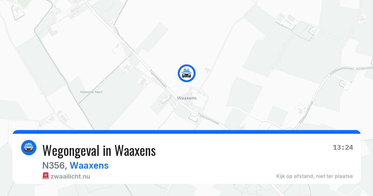 Wegongeval in Waaxens — 22 mei 2026