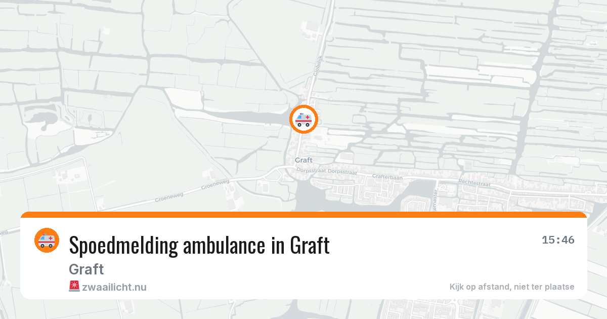 Spoedmelding ambulance in Graft — 25 mrt 2026