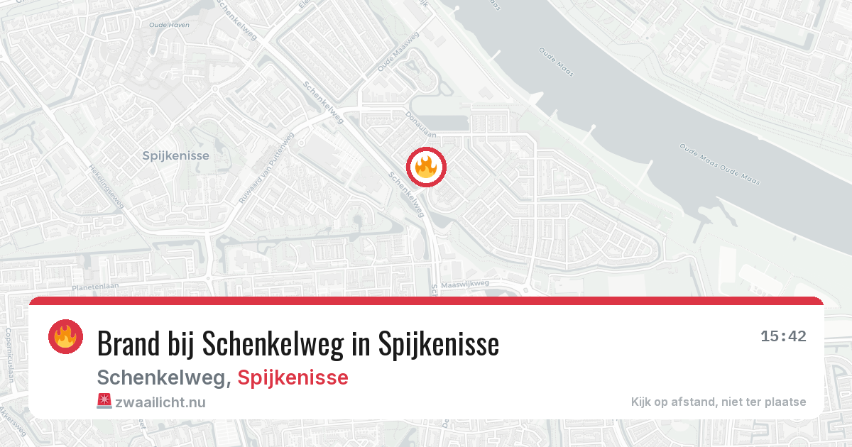 Brand bij Schenkelweg in Spijkenisse — 18 mrt 2026