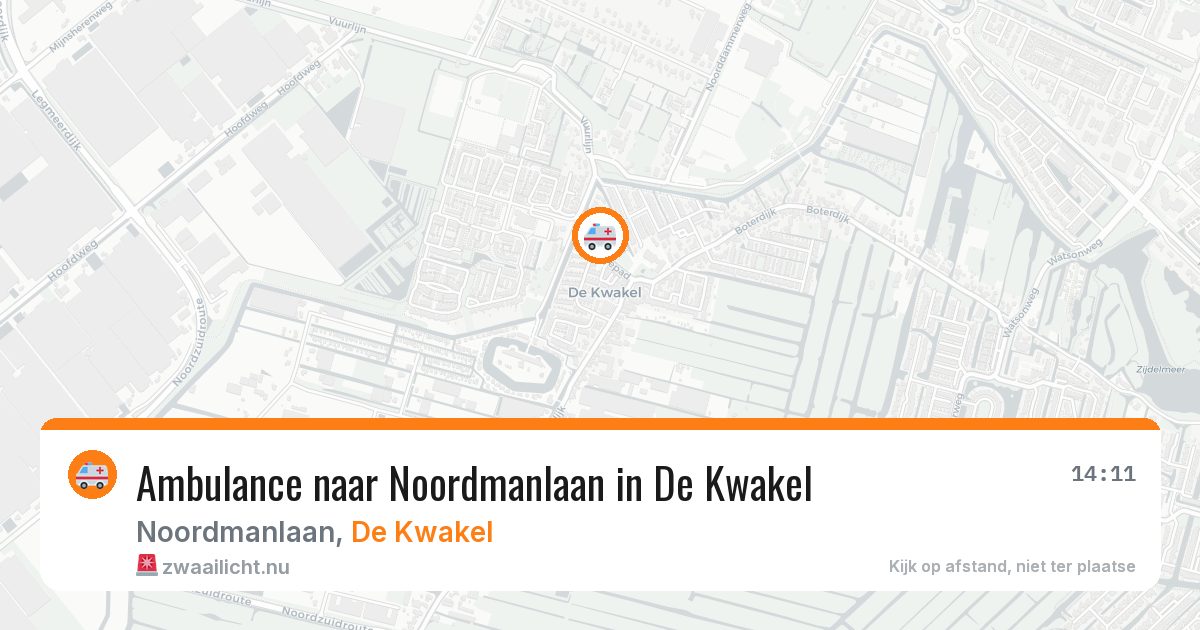 Ambulance naar Noordmanlaan in De Kwakel — 1 jun 2026