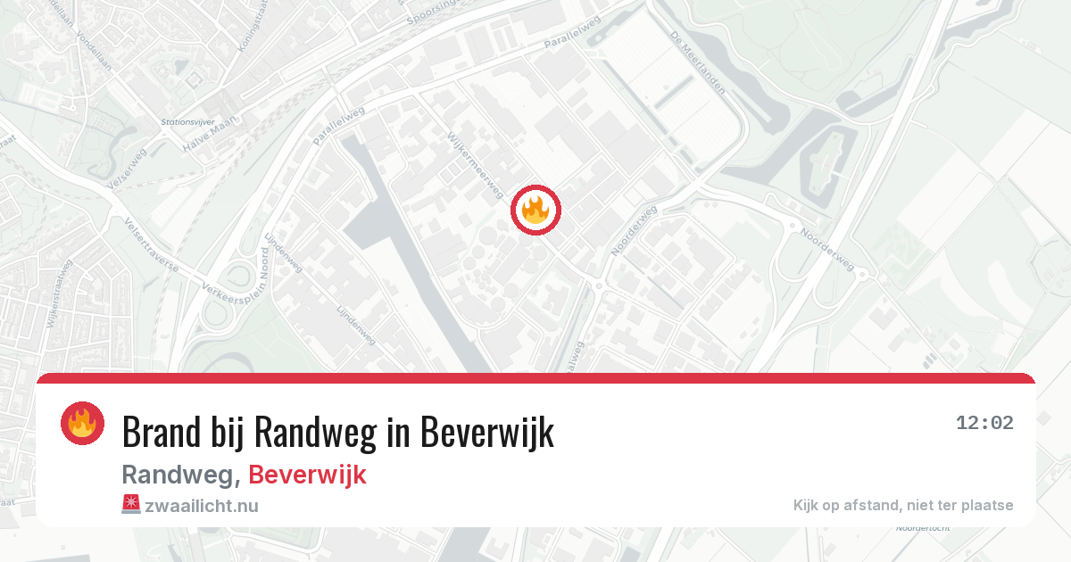 Brand bij Randweg in Beverwijk — 18 mei 2026