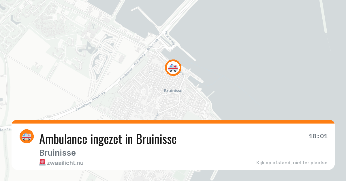 Ambulance ingezet in Bruinisse — 11 jul 2026