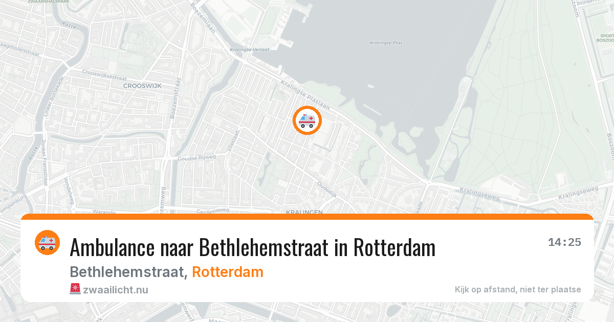 Ambulance naar Bethlehemstraat in Rotterdam — 20 jul 2026