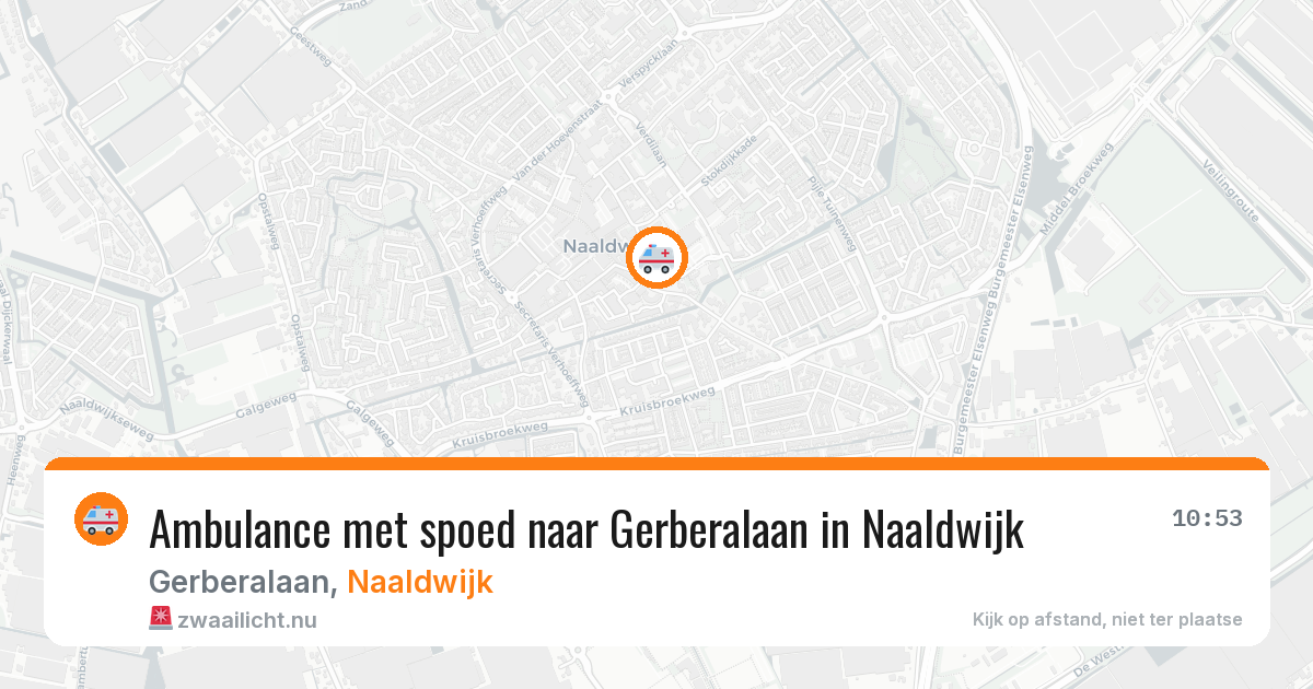 Ambulance met spoed naar Gerberalaan in Naaldwijk — 1 jun 2026