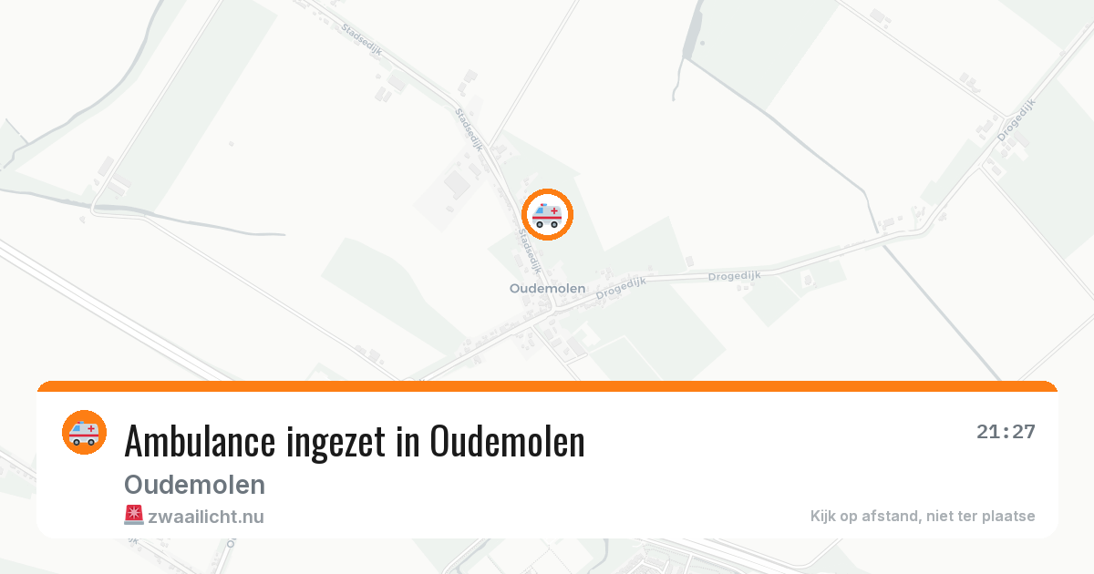 Ambulance ingezet in Oudemolen — 24 jul 2026