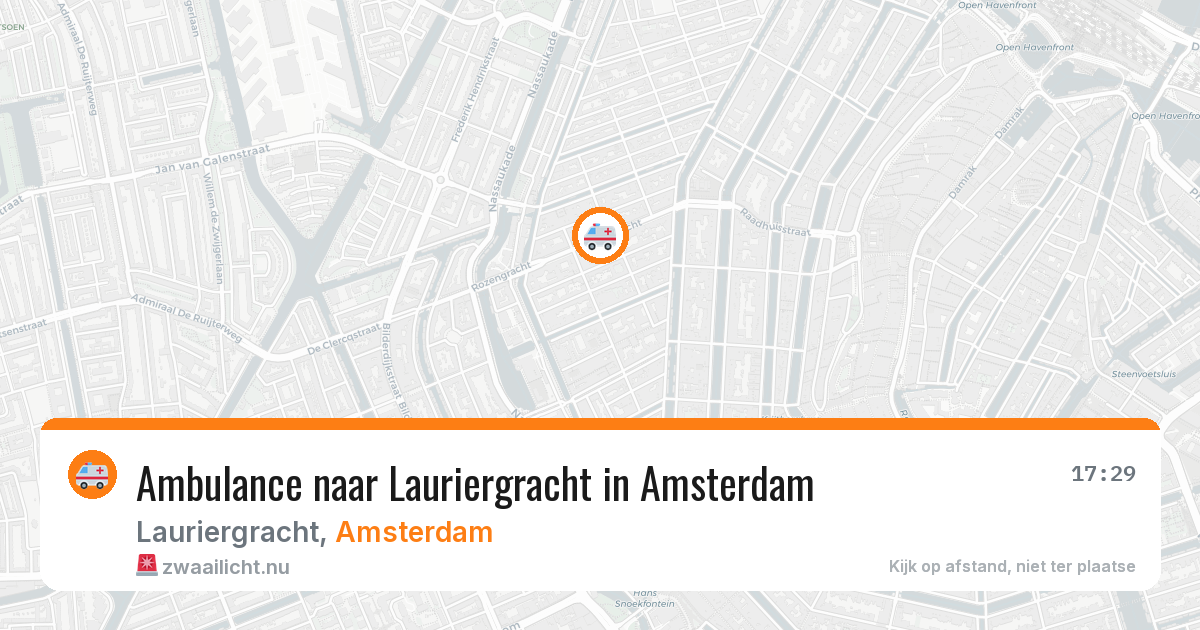 Ambulance naar Lauriergracht in Amsterdam — 27 mei 2026