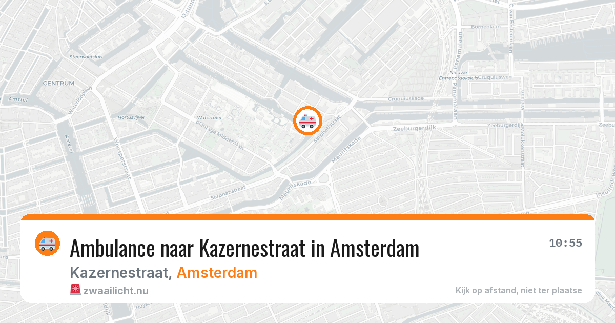 Ambulance naar Kazernestraat in Amsterdam — 19 mrt 2026