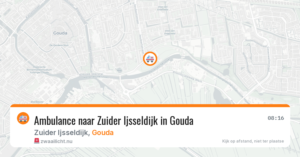 Ambulance naar Zuider Ijsseldijk in Gouda — 23 mrt 2026