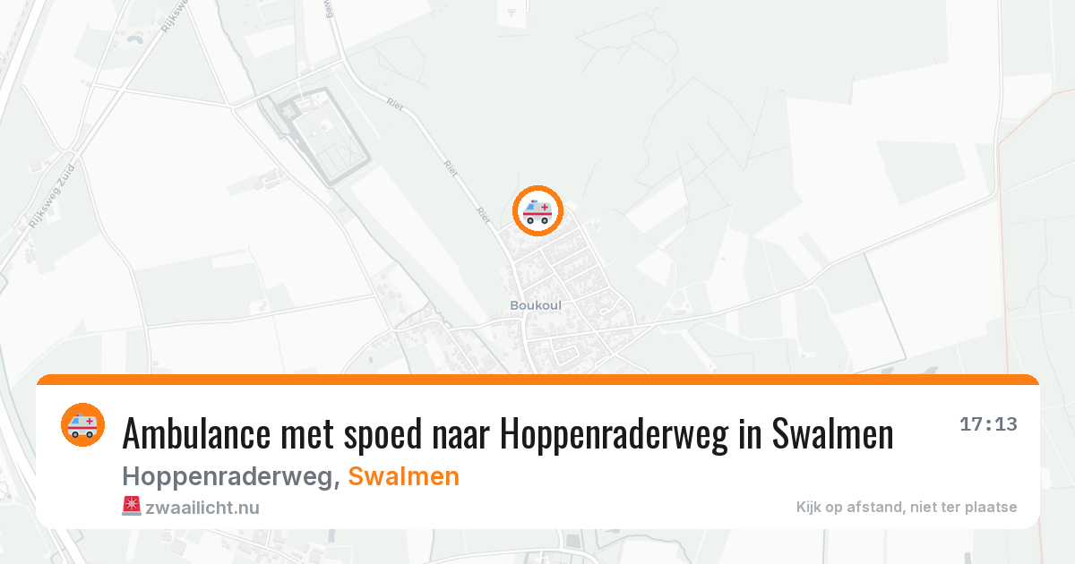 Ambulance met spoed naar Hoppenraderweg in Swalmen — 18 jan 2026