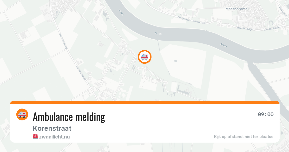 Ambulance melding — 5 mei 2026