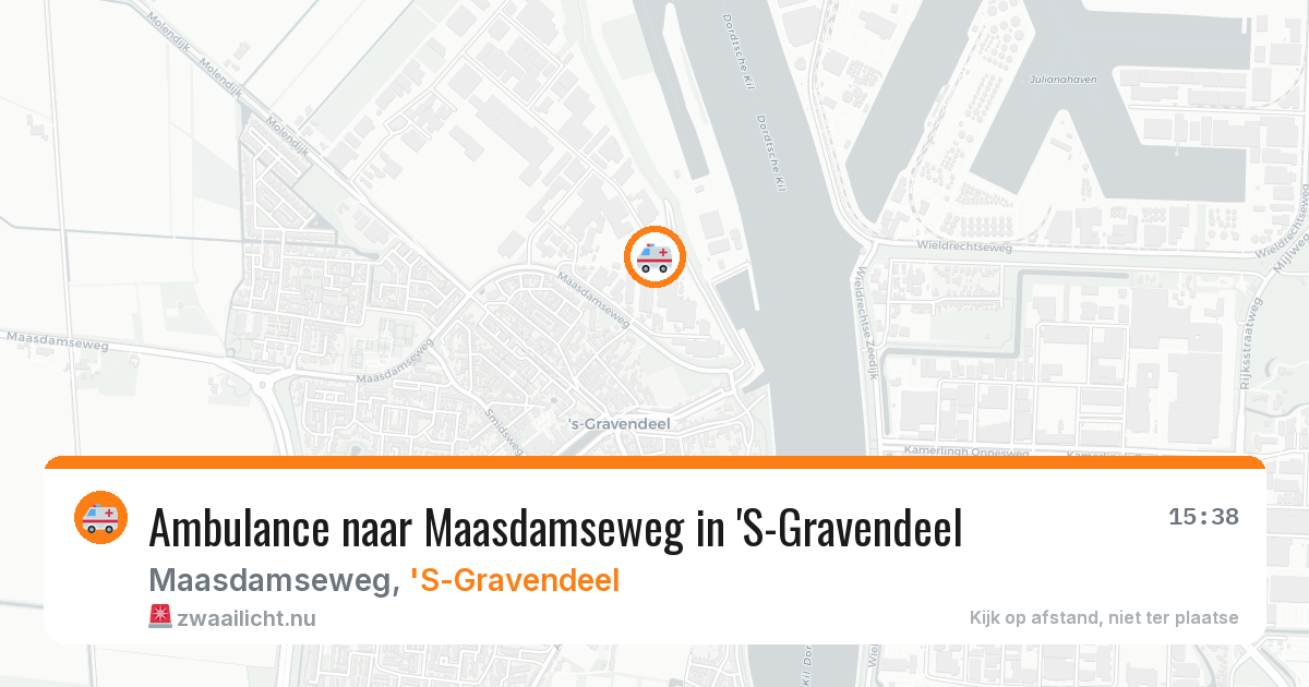 Ambulance naar Maasdamseweg in 'S-Gravendeel — 10 jul 2026