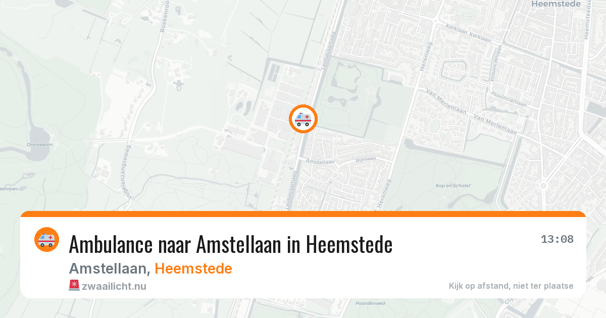 Ambulance naar Amstellaan in Heemstede — 17 jul 2026