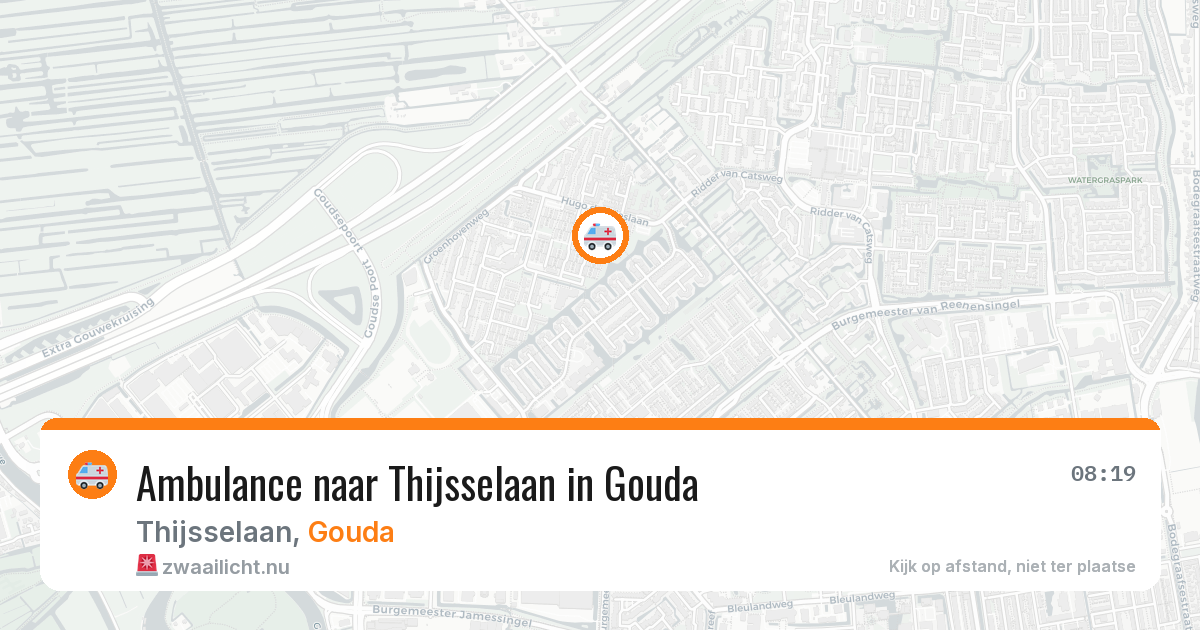 Ambulance naar Thijsselaan in Gouda — 3 mei 2026