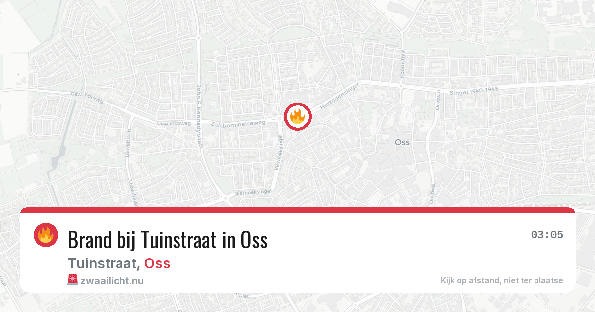 Brand bij Tuinstraat in Oss — 30 mei 2026
