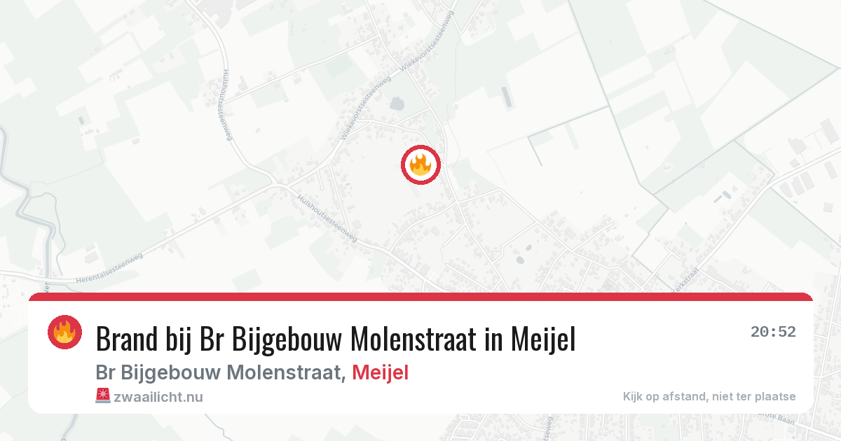 Brand bij Br Bijgebouw Molenstraat in Meijel — 3 feb 2026