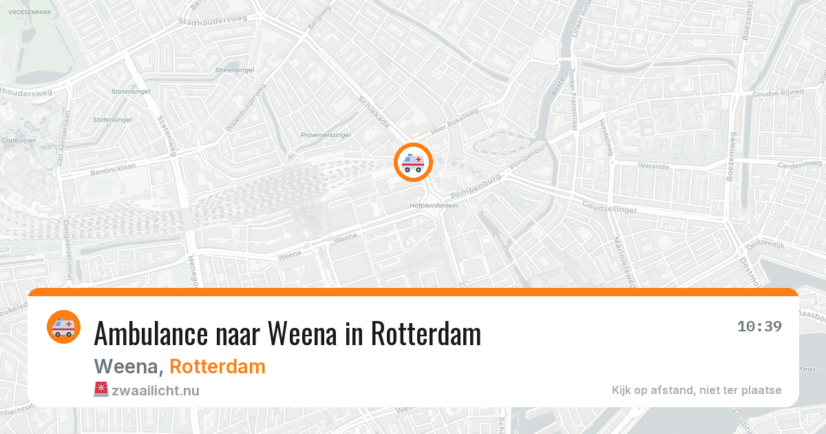 Ambulance naar Weena in Rotterdam — 11 apr 2026