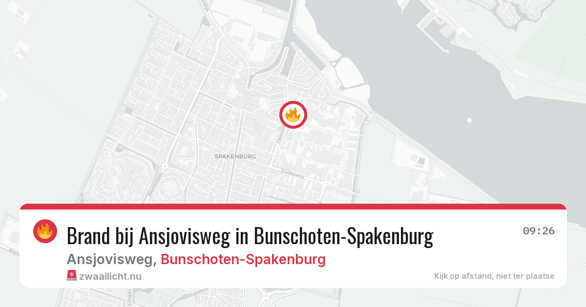 Brand bij Ansjovisweg in Bunschoten-Spakenburg — 25 mei 2026