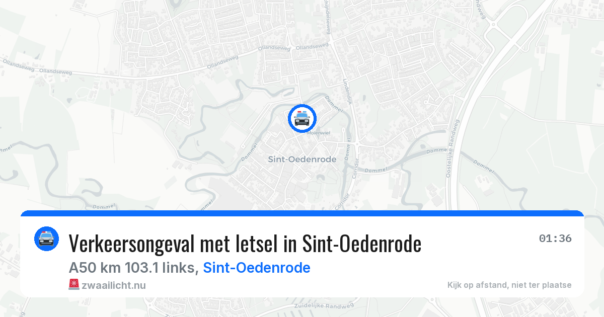 Verkeersongeval met letsel in Sint-Oedenrode — 18 jul 2026