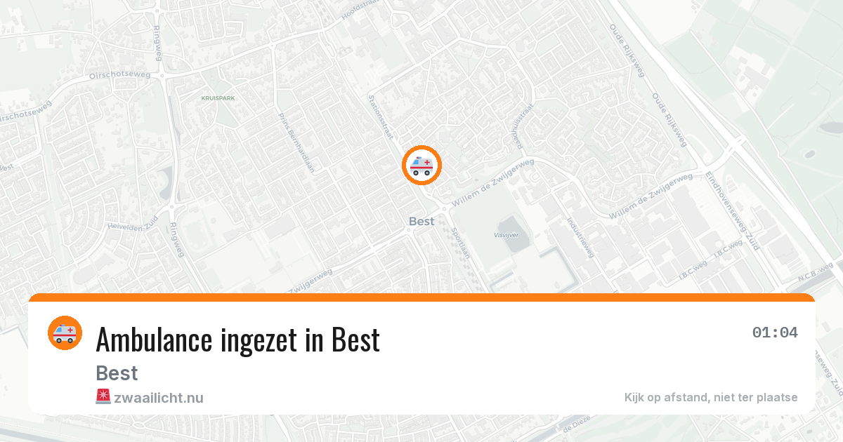 Ambulance ingezet in Best — 11 jul 2026