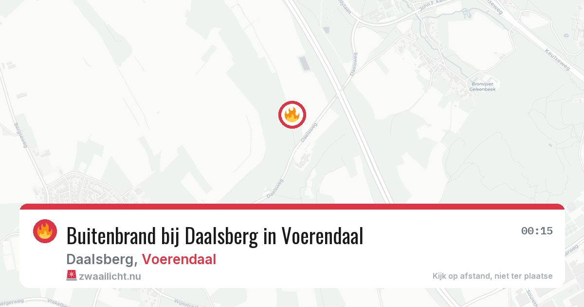 Buitenbrand bij Daalsberg in Voerendaal — 14 jul 2026