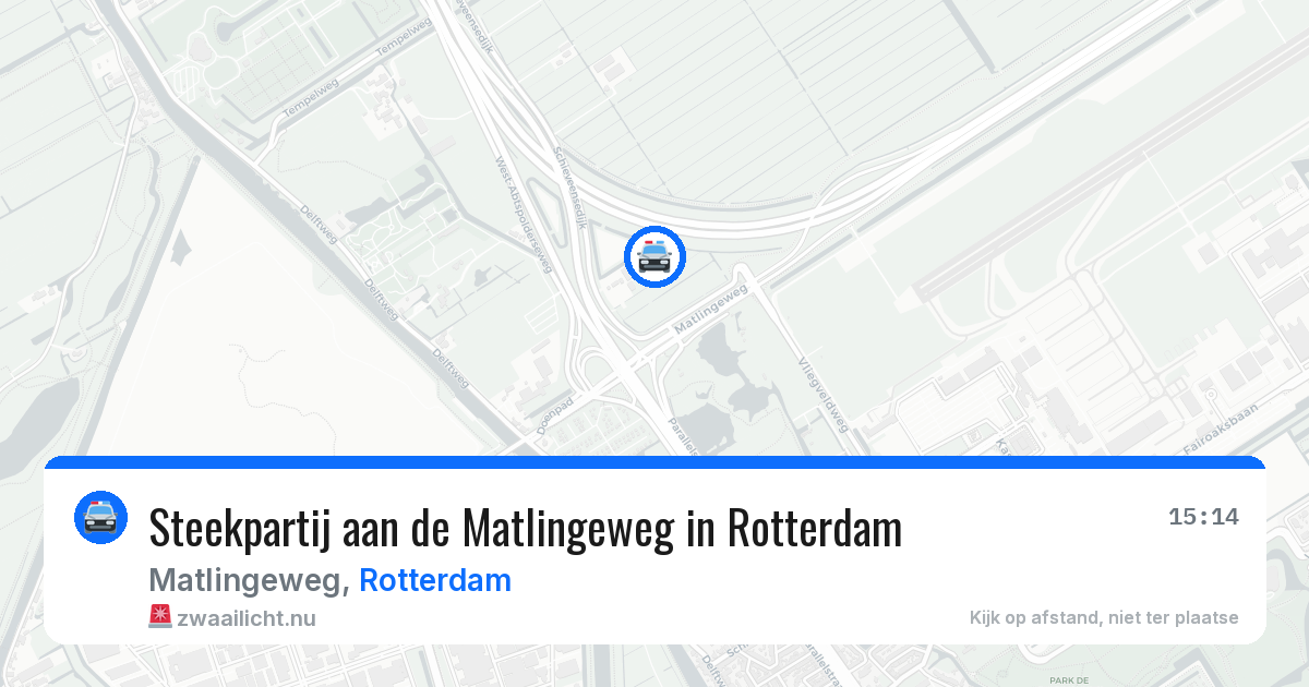 Steekpartij aan de Matlingeweg in Rotterdam — 15 jul 2026