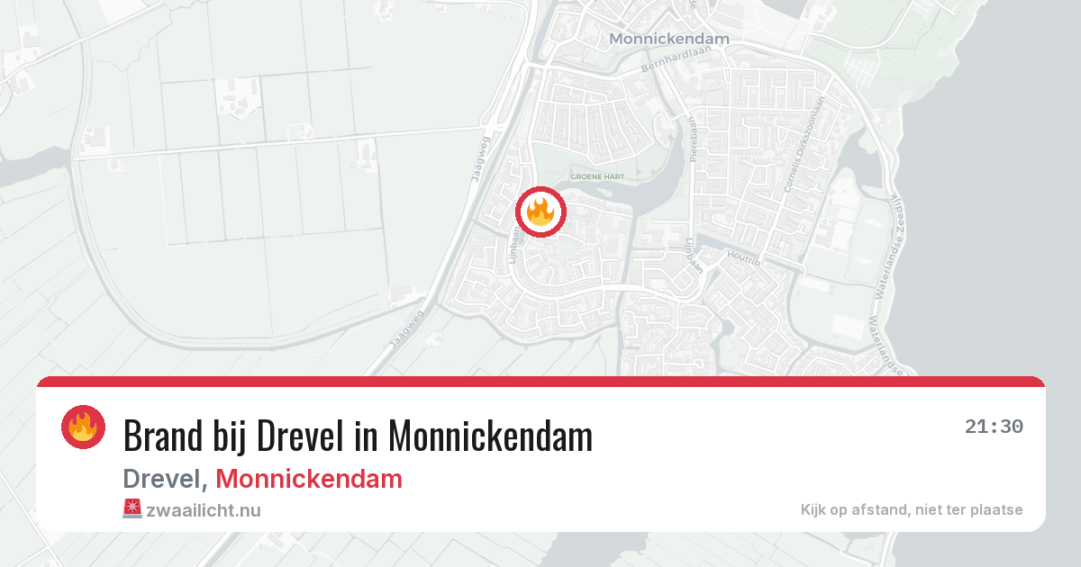 Brand bij Drevel in Monnickendam — 11 jul 2026