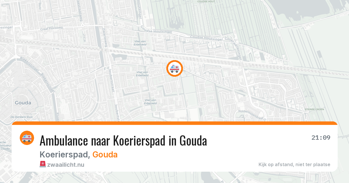 Ambulance naar Koerierspad in Gouda — 19 mrt 2026